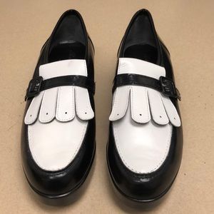 Robert Clergerie black & white loafers from Paris